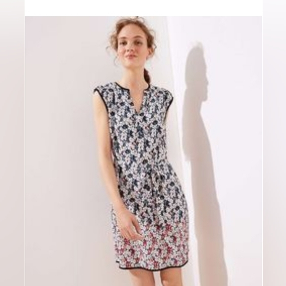 LOFT Dresses & Skirts - Loft plus size 22w ruffle sleeve floral midi dress
